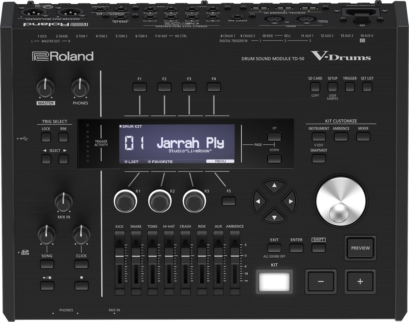 Roland TD-50 Module top