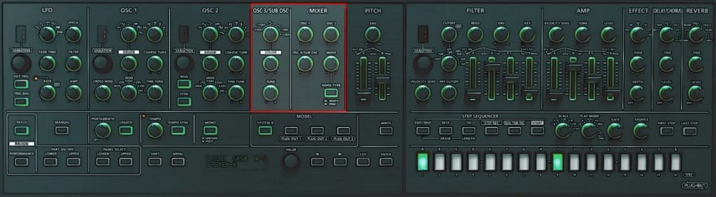 AIRA SYSTEM-8 layout