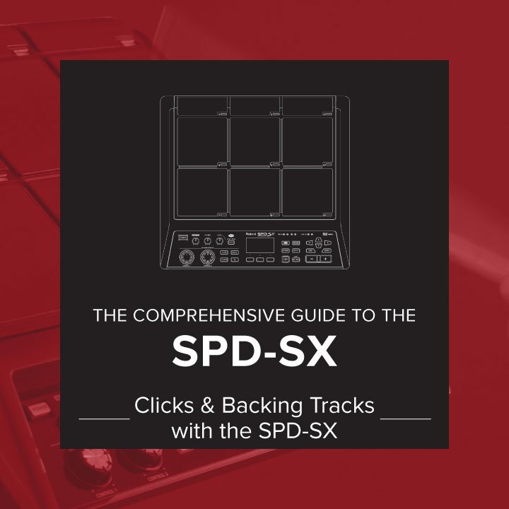 klik tempo dan backing track pada SPD-SX