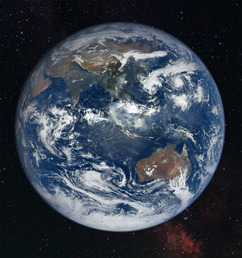 Earth in space
