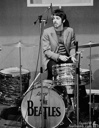 The Beatles Paul Drumming