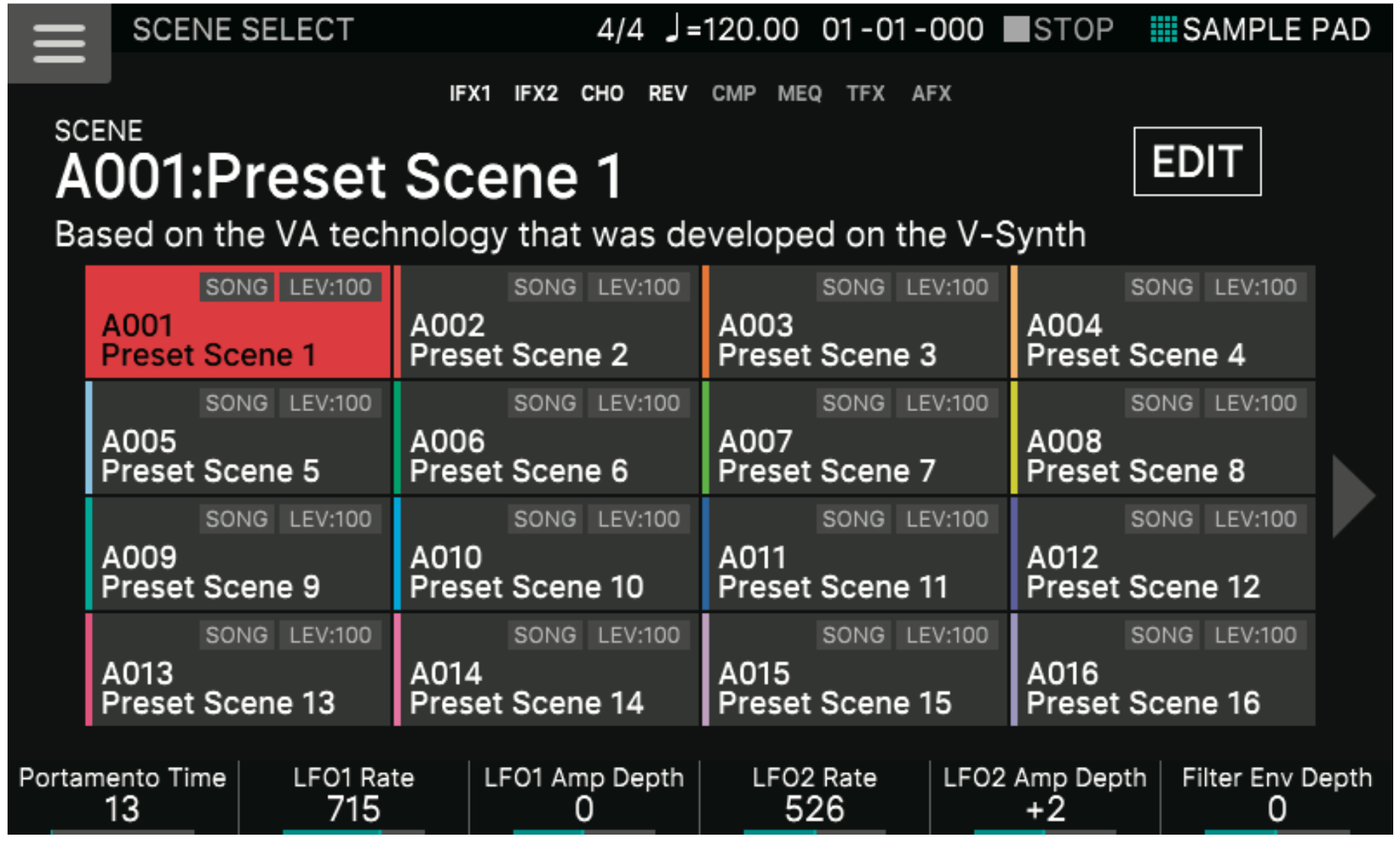 -Show-Screen-Selector. Select scenes