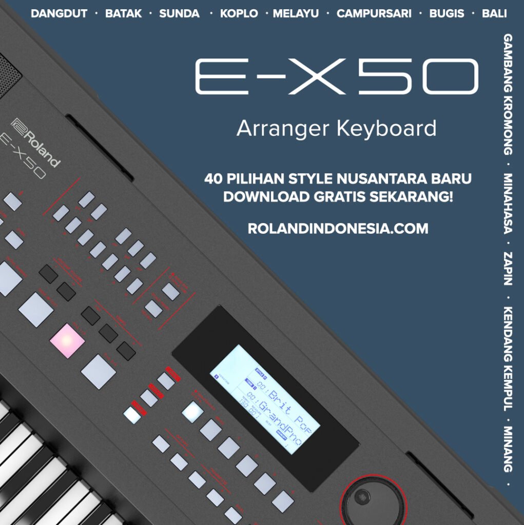 E-X50 Arranger Keyboard New Indonesian Styles